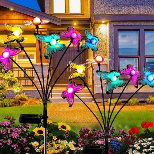 Luz Nocturna Solar Led Decorativa Para Exteriores Tipo M Out