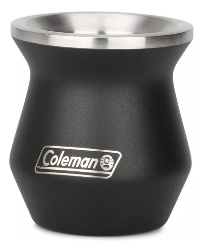 Mate Térmico 200ml Acero Inoxidable Negro Coleman