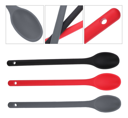 Cucharas De Mesa De Silicona Para Hornear, 3 Unidades