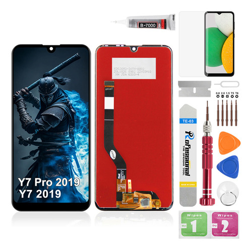 Okbichi Pantalla Táctil Lcd Para Huawei Y7 2019/y7 Prime 2019 Dub-lx1, Dub-lx3, Dub-lx3