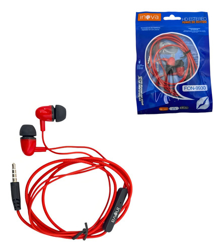Fone Ouvido Inova C/ Microfone compativel com celular samsung