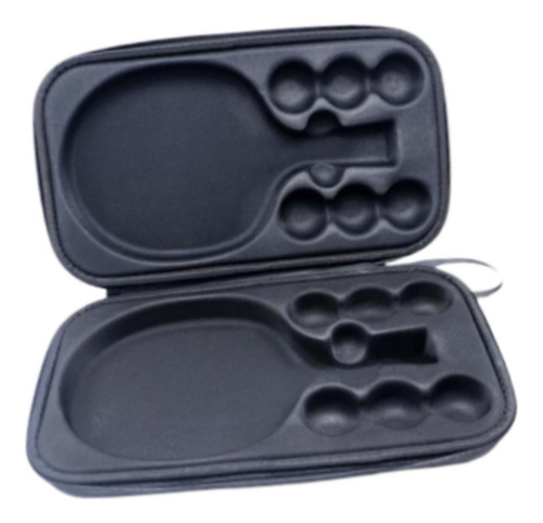 Table Tennis Racket Case, Grey With 2 Trays .