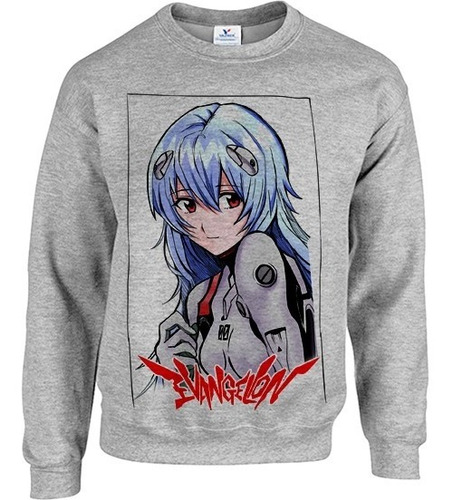 Sudadera Rei Ayanami Cabello Largo Evangelion Anime Manga