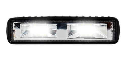 Imagen 3 de 10 de 2 Faro Auxiliar 12 Led Barra Rectangular Off Road 4x4 Auto