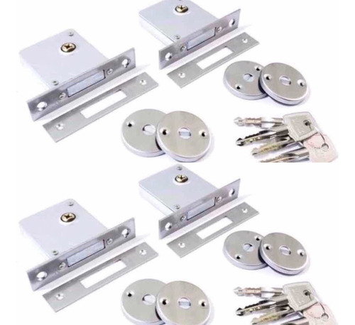 4 Fechaduras Land Auxiliar Tetra Quadrupla - * Mesmo Segredo