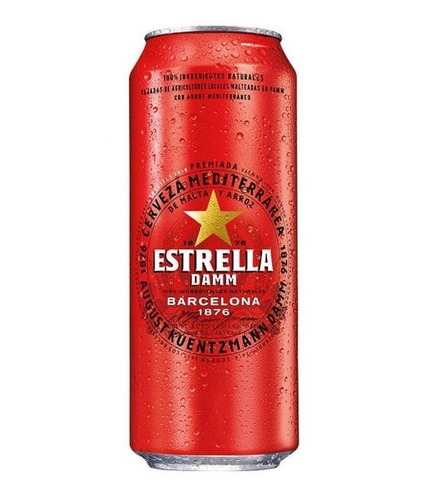 Cerveza Estrella Damm 500ml X6 Unidades . Envío Gratis