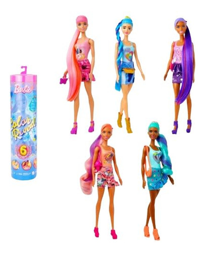 Mattel Barbie Muñeca Color Reveal Serie Mezclilla