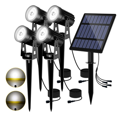 Pack De 4 Luces Led Solares Decorativas De 280 Lumens