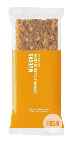 Barrita de Cereales Muecas sabor banana y dulce de leche de 45g