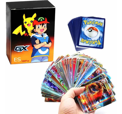 Cartas Pokemon Gx X100 Unidades, Niños Regalo Navidad