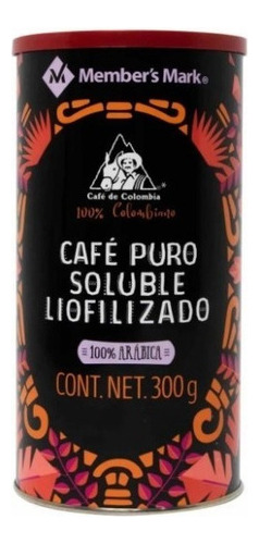 Imagen 1 de 3 de Cafe Puro Soluble Liofilizado Members Mark 300 Gr Colombiano