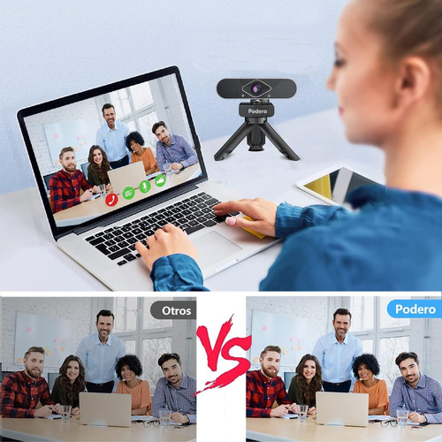 Cámara Web Usb Full Hd 1080p Con Micrófono Transmisión En Vi
