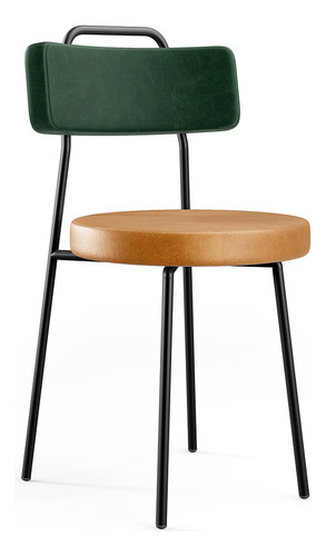 Cadeira Para Cozinha Sala Barcelona Verde Couríssimo Whisk
