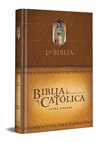 La Biblia Católica: Tamaño Grande, Tapa Dura, Marrón, Con Vi