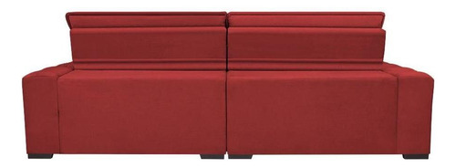 Sofá Magnum 3,02m Retrátil Reclinável Cor Vermelho