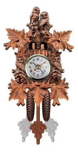 Reloj De Cuco Alemán Antiguo, Arte Creativo En Metal Para Pa