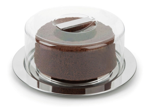 Prato Para Queijo Ou Bolo Vision 25 Cm Forma Inox