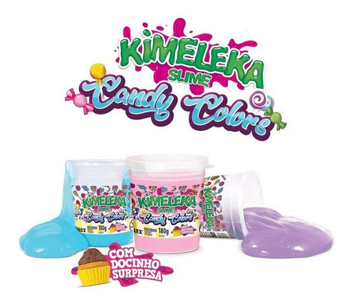 Slime Kimeleka Candy Colors 180g Sortido Acrilex 05816