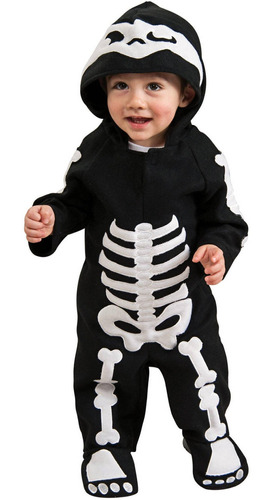 Disfraz Para Niño Bebé Esqueleto Talla 3t-4t Halloween