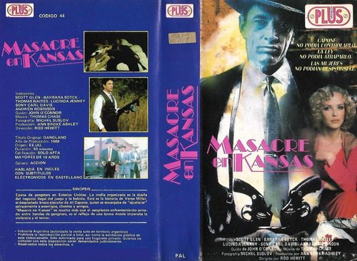 Masacre En Kansas Vhs Scott Glenn Barbara Stock Al Capone