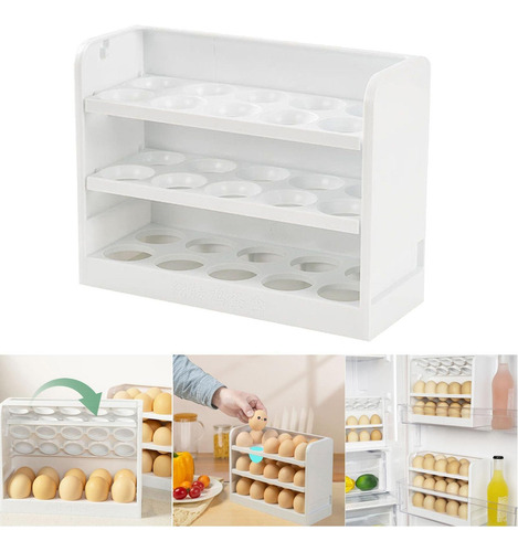 Soporte Para Huevos Para Refrigerador Caja De 30 Huevos