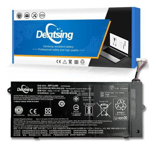 Dentsing Ap13j4k Batería P/ Acer Chromebook 11 C740 C720 Cb3
