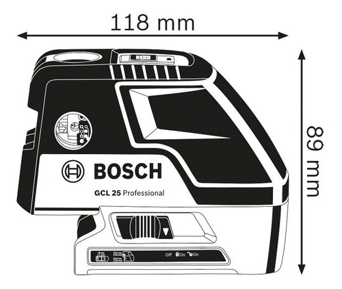 Nivel Láser Combinado 2 En 1 Bosch Gcl 25