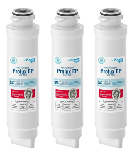 Kit 03 - Filtro Prolux Ep Purificador De Água Electrolux