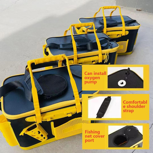 Cubo Para Carnada Viva Portátil Multiusos Para Cebo Accesori