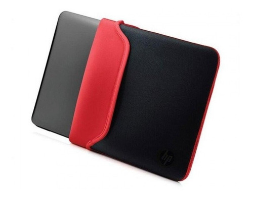Capa Para Notebook Hp 14 Preto / Vermelho Dupla Face