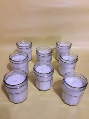 Vela, Veladora, Votiva En Vaso De Cristal, Vidrio.Nuevas.