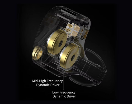 Auriculares Kz Castor Pro Bass Version Switch Sin Microfono Negro