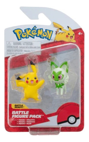 Pokemon Figuras De Batalla Pikachu Y Sprigatito