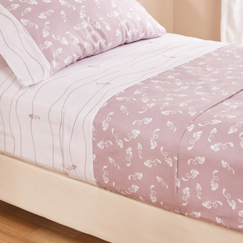 Sábanas 1.5 Plaza Arredo Algodón Peinado Estampas Líneas