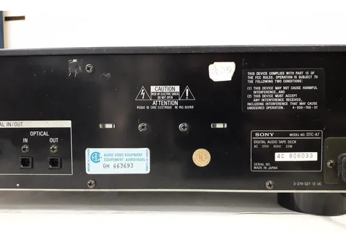 Tape Dat Sony Dtc-a7 Usado | Parcelamento sem juros Tape Dat Sony Dtc-a7 Usado | Parcelamento sem juros