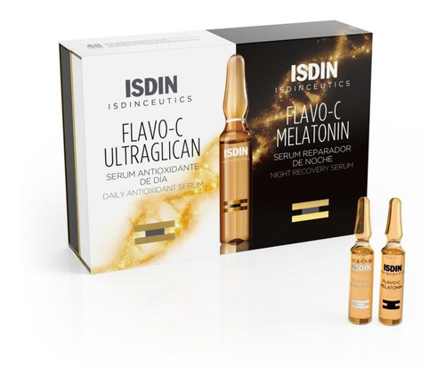 Isdin Isdinceutics Flavo C Antiedad Día Y Noche Ampollas X20