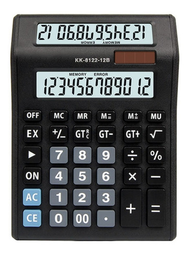 Calculadora De Escritorio Doble Pantalla 12 Digitos Grandes