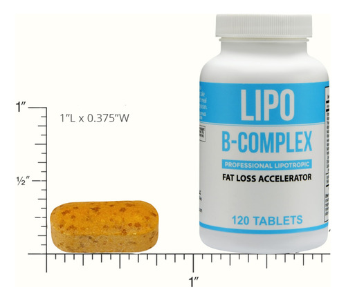 Lipo Bc Complejo B Fórmula Mejorada 120 Tabletas Limpias