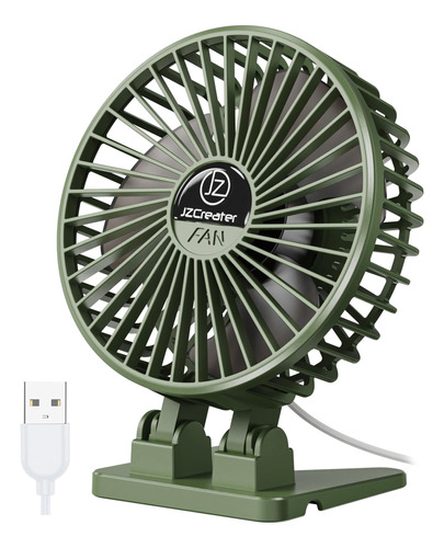 Ventilador De Escritorio Jzcreater Para Oficina Verde