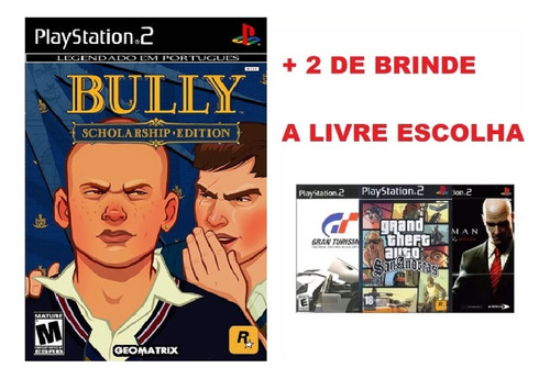 Bully Ps2 + 2 Jogos De Brinde