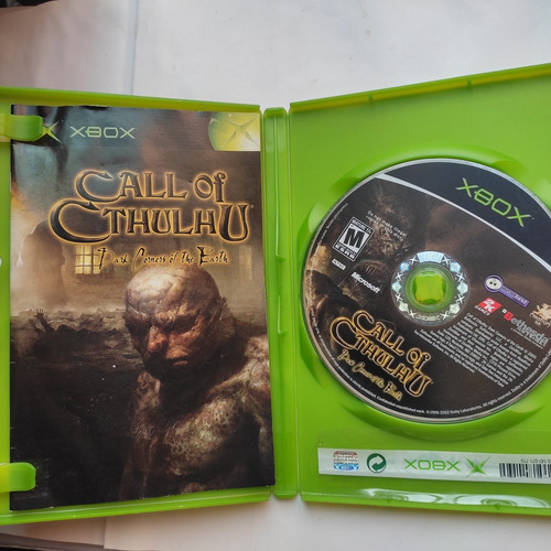 Call Of Cthulhu: Dark Corners Of The Earth Xbox Clasico (Usado)