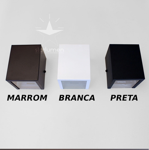 Arandela Efeito 10 Fachos Alumínio Interna / Externa St910