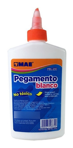 Pegamento Líquido MAE PBL-250 color blanco no tóxico