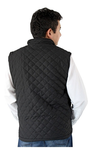 Imagen 2 de 5 de Chalecos Hombre Capitonado Invierno Ligero Casual Vino