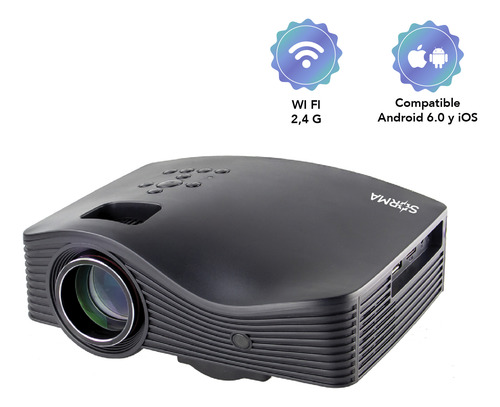 Imagen 1 de 10 de Proyector Wifi Mirrorcast Hd1080 Portatil 1500 Lumens