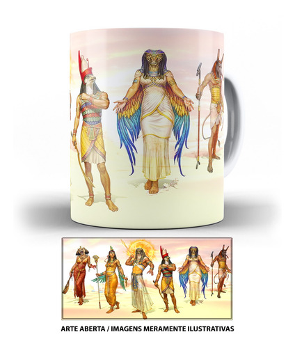 Caneca Deuses Egípcios Antigo Egito Pirâmides Do Egito