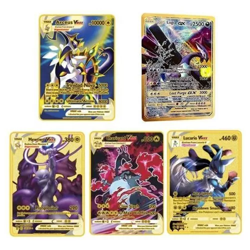 Carta Pokémon Em Metal Lucario GX - Colecionador, Cartinhas Pokémon