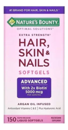 Natures Bounty Extra Strength Hair Skin & Nail 150 Sgts