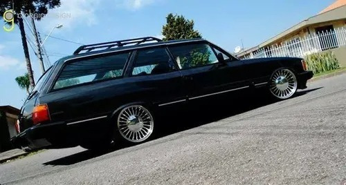 Rodas Gm Opala Comodoro Ralinho Aro 17x7 5x114 (jogo) +bicos Cor Preto Com Diamantado