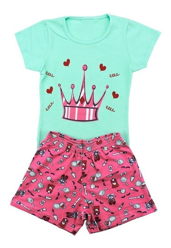 Imagem 3 de 7 de Kit 4 Conjunto Infantil Menina Premium 10/12/14 Anos